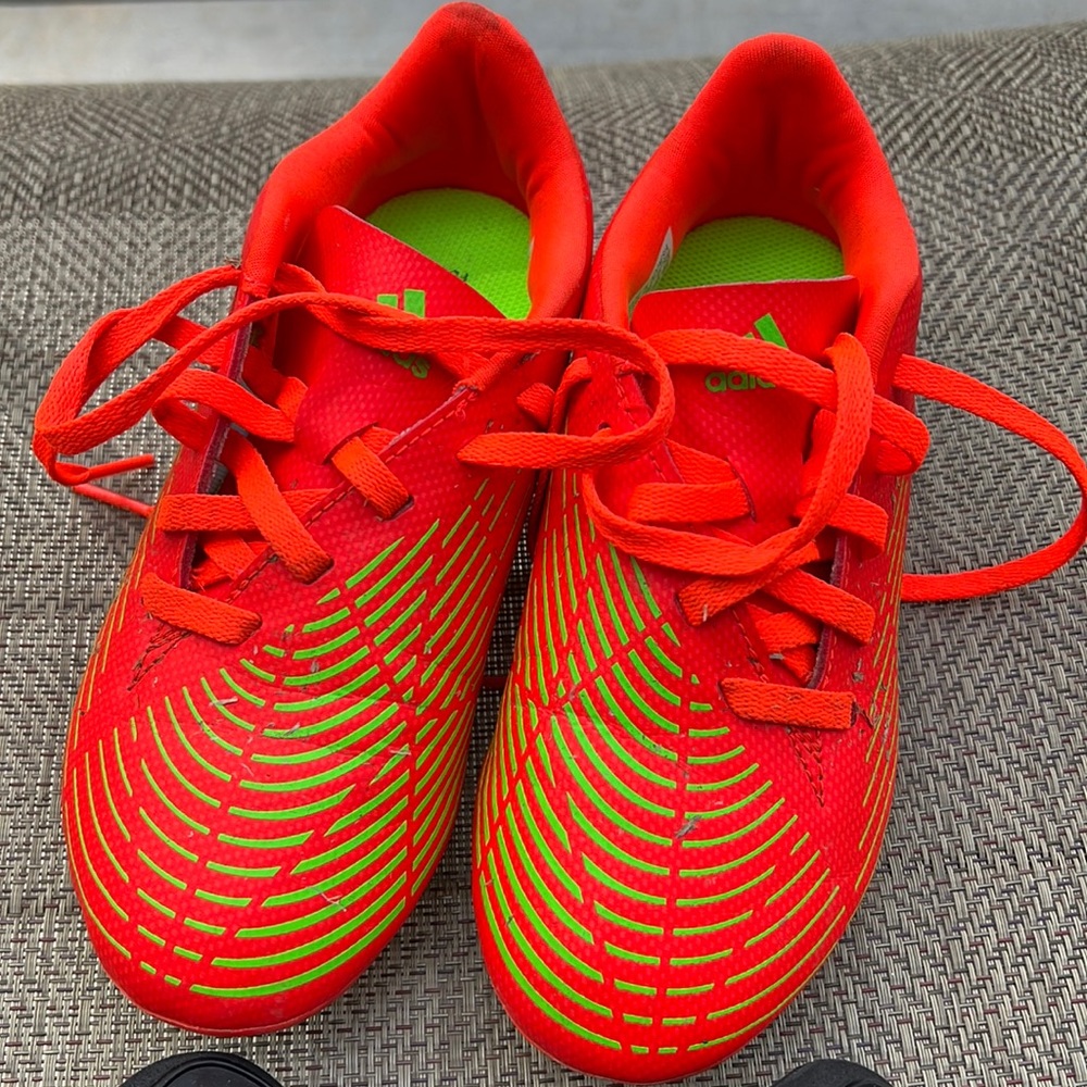 Adidas kids cleats & shin guards